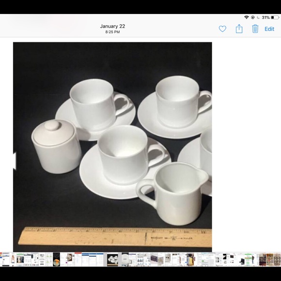 Price drop!Crate & Barrel Espresso set - Picture 2 of 3